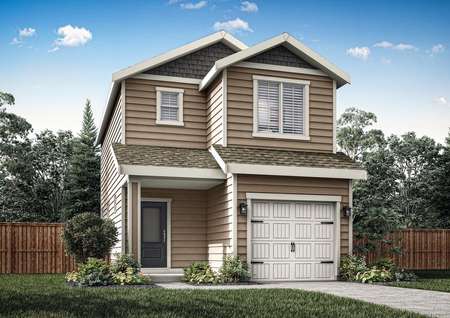 The Chimera is a beautiful two story home with siding.