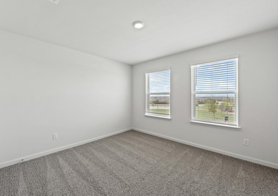 The secondary bedrooms are a perfect space for children's bedrooms or guest rooms.