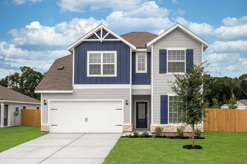 Exterior of the Yaupon with stone detail