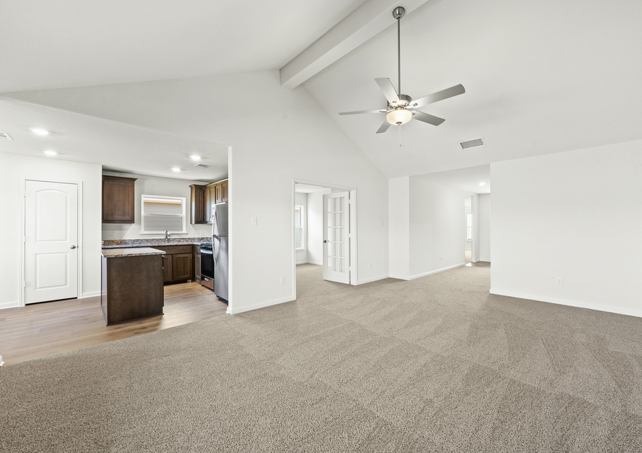 The Sabine has an open concept layout.