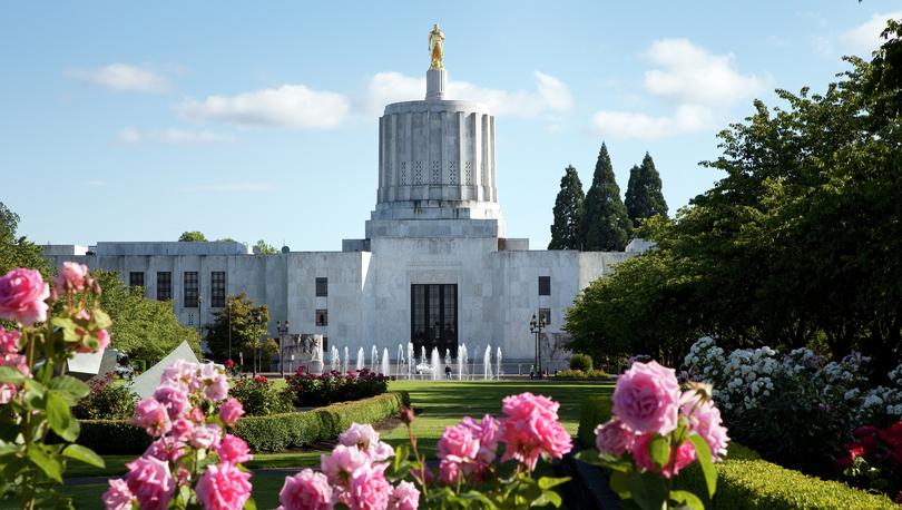 Oregon State Capital Building in Salem, Oregon