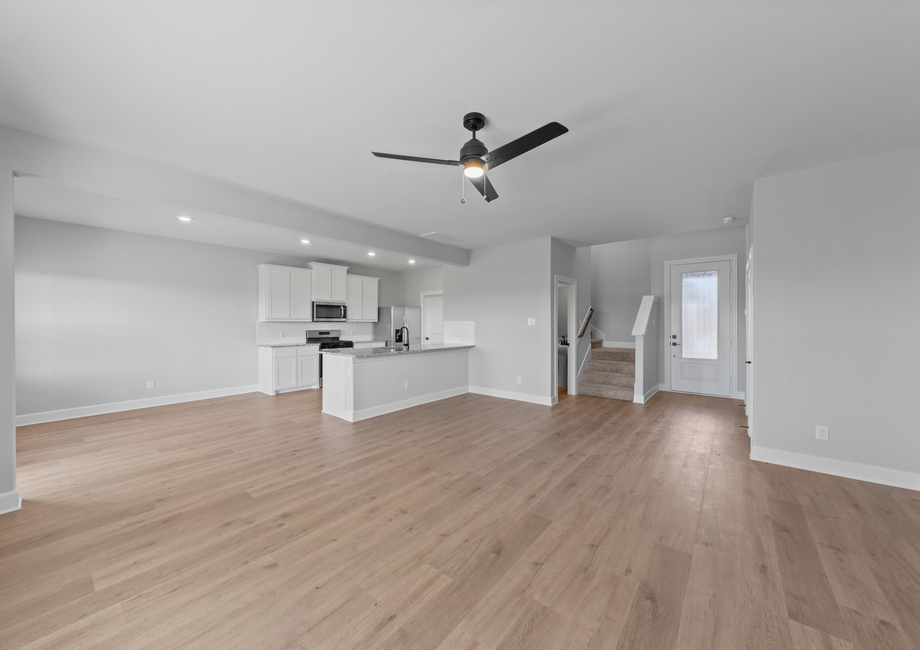 The first floor of the Huron has an open-concept layout.