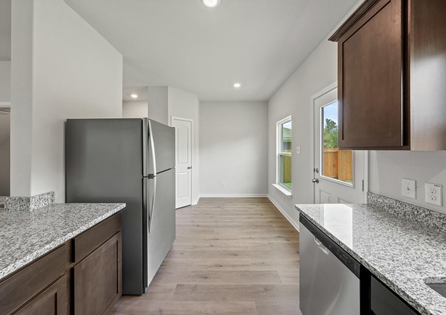 The dining room of the Piper sits right off of the kitchen.