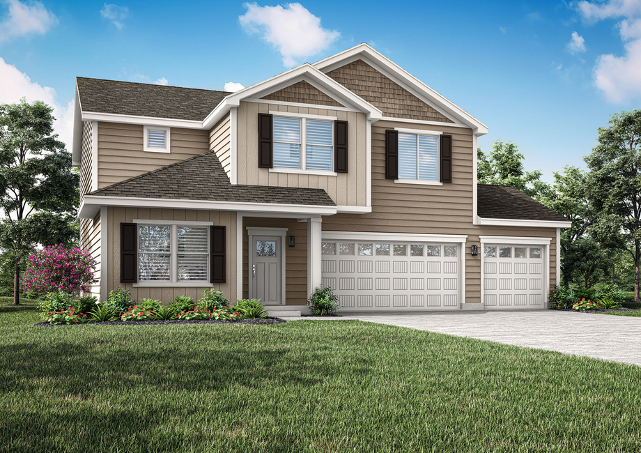 The Perkins is a beautiful two story home.