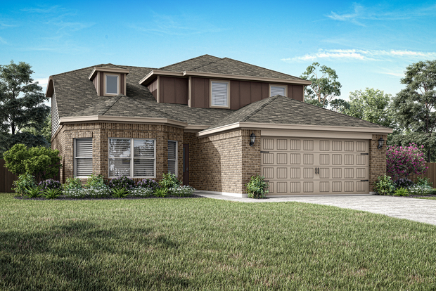 The Gideon is a beautiful, two-story, brick home.