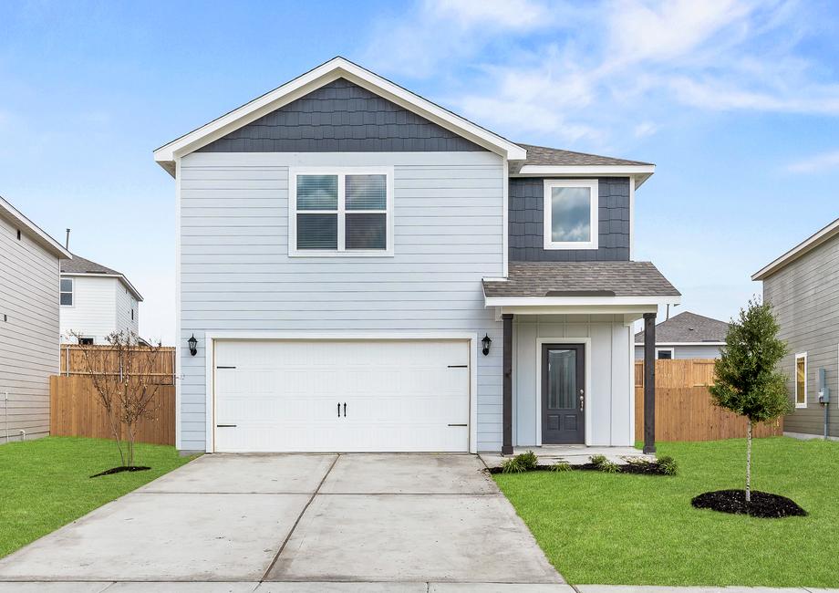 The Rayburn is a beautiful two-story siding home.