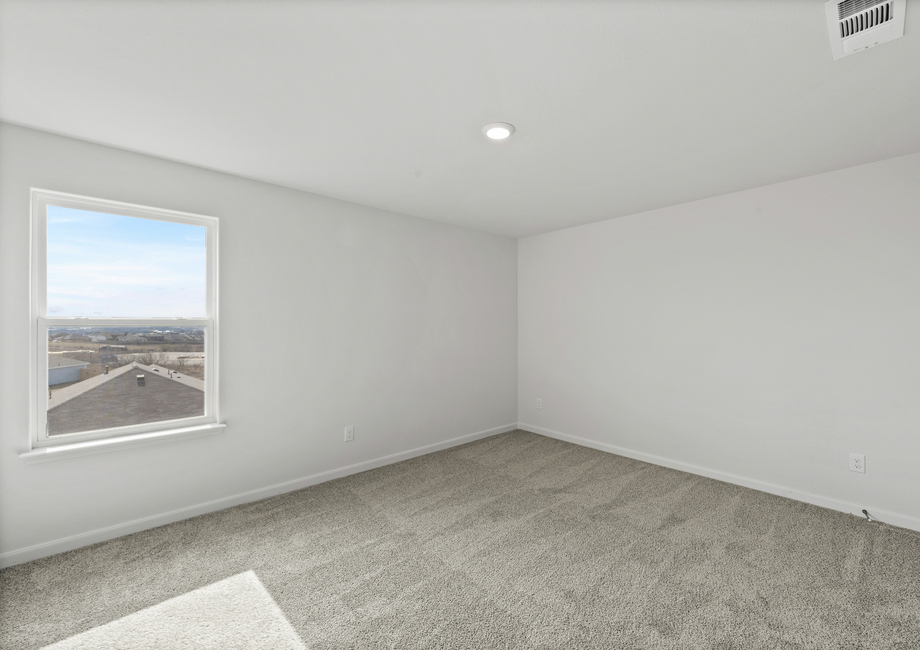 The secondary bedrooms are a great space for children's bedrooms or guest rooms.