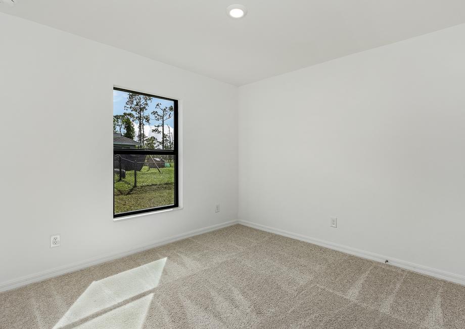 Second bedroom in The Marco floor plan