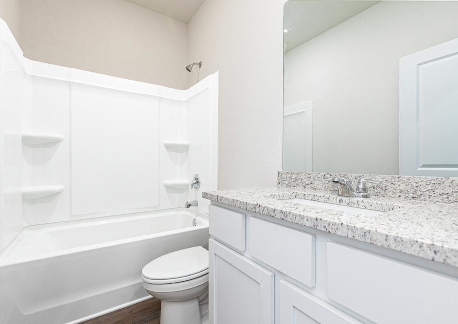 The second bathroom provides plenty of space for your family and guests