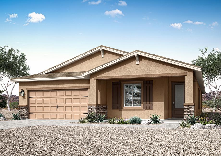 The Laguna is a beautiful single story home with stucco.