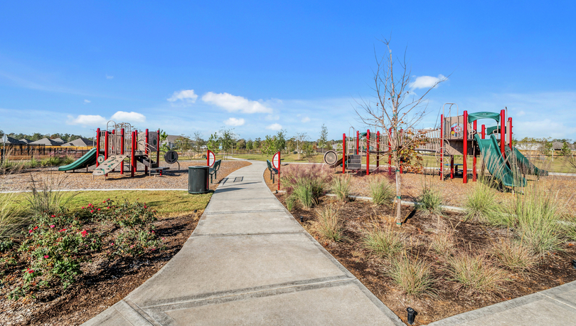 The kids will love having two playgrounds!