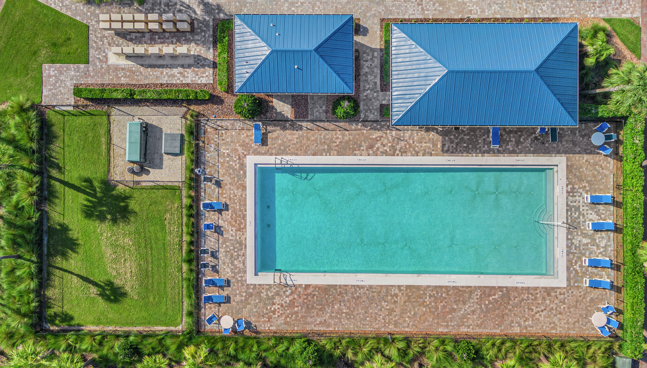 Celebration Pointe Amenities include a dog park, swimming pool, pavilion and playground