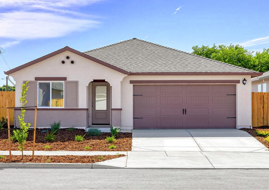 The Avila is a beautiful single story home with stucco.