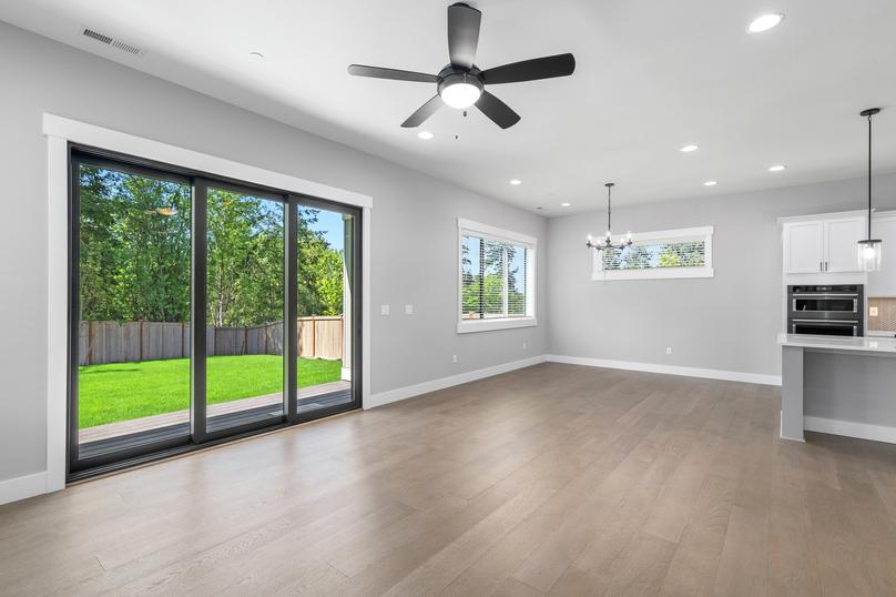You will have plenty of room to entertain in this open floor plan.