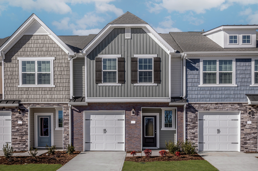 The exterior of the Maple has beautiful stone detailing