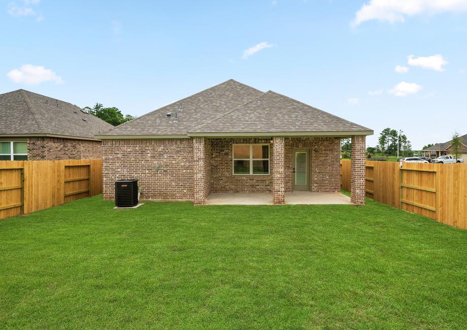 Large back yard with a spacious patio!