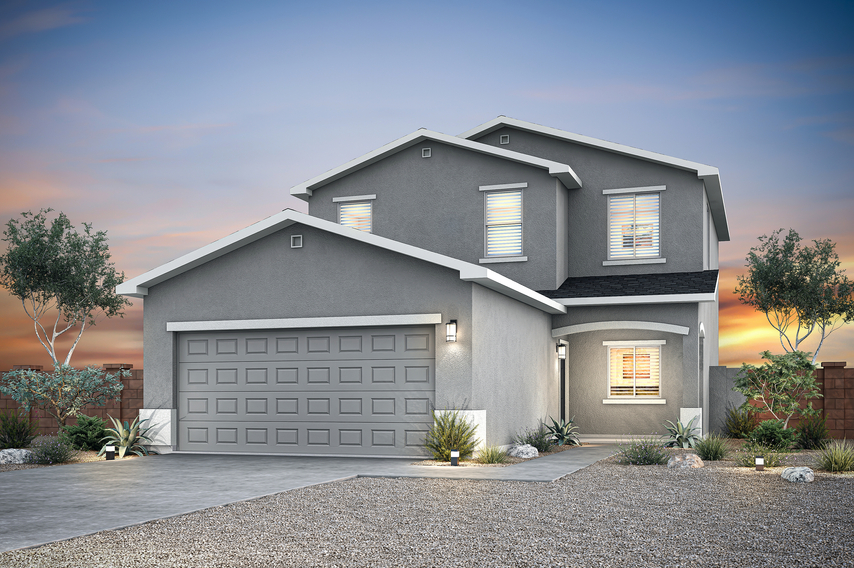 Rendering of the Oak at dusk.