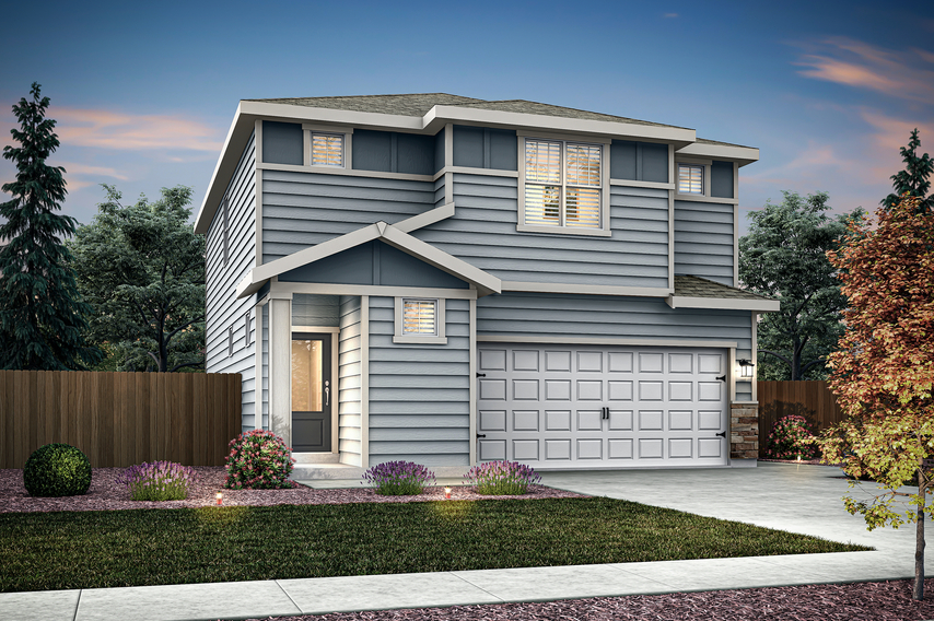 The Hawthorn is a beautiful two story home.