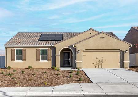 The Coronado is a beautiful home with stucco.