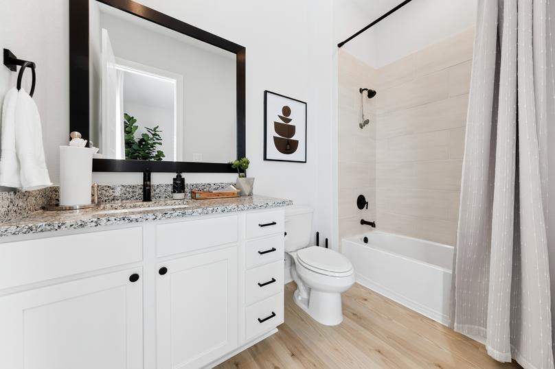 Large secondary bathroom.