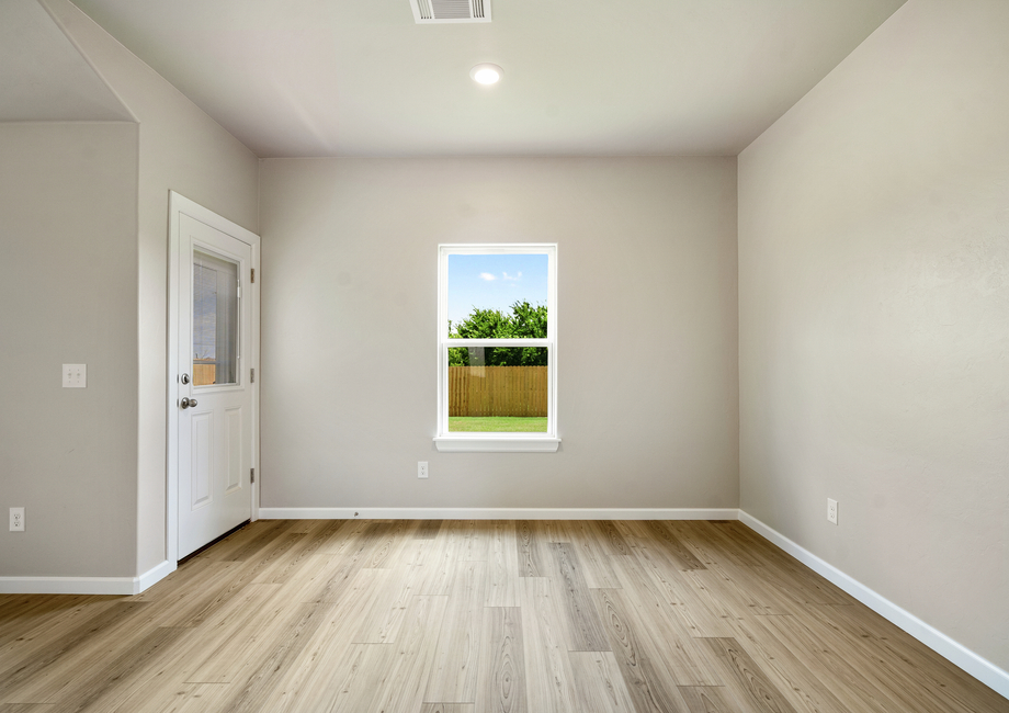 This floor plan comes with a separate dining area.