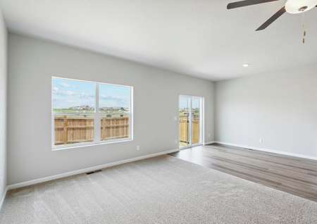The large windows in the family room and dining room provide great, natural light.