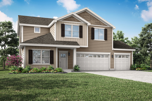 The Perkins is a beautiful two story home.