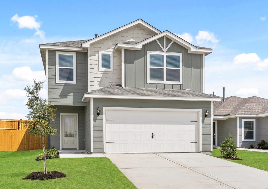 The Juniper is a beautiful two-story siding home.