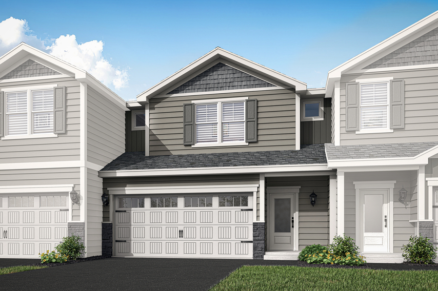 The Afton is a beautiful two story home.