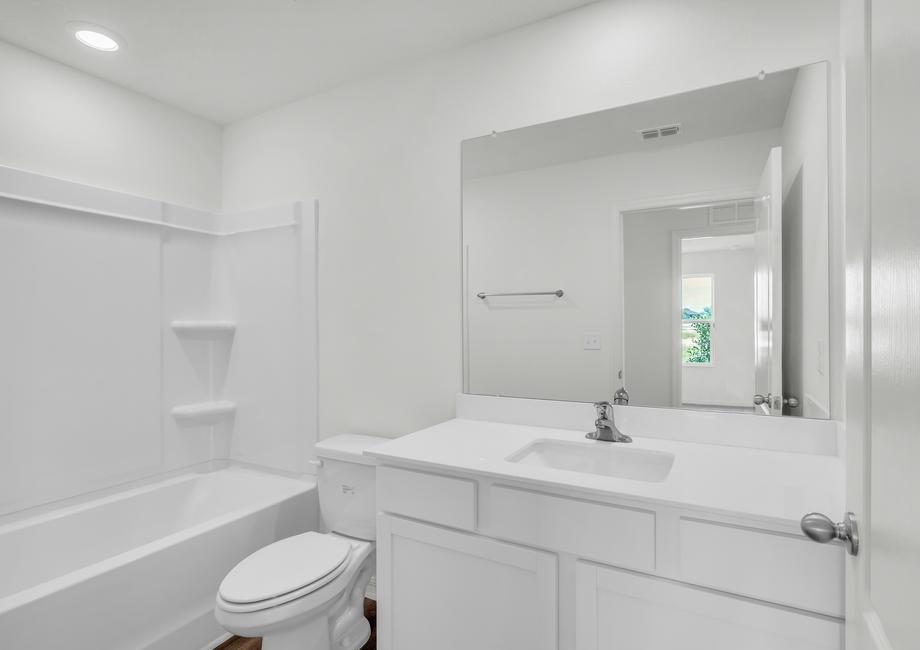 The other bathrooms in the Hillcrest offer plenty of space for your children and guests to get ready