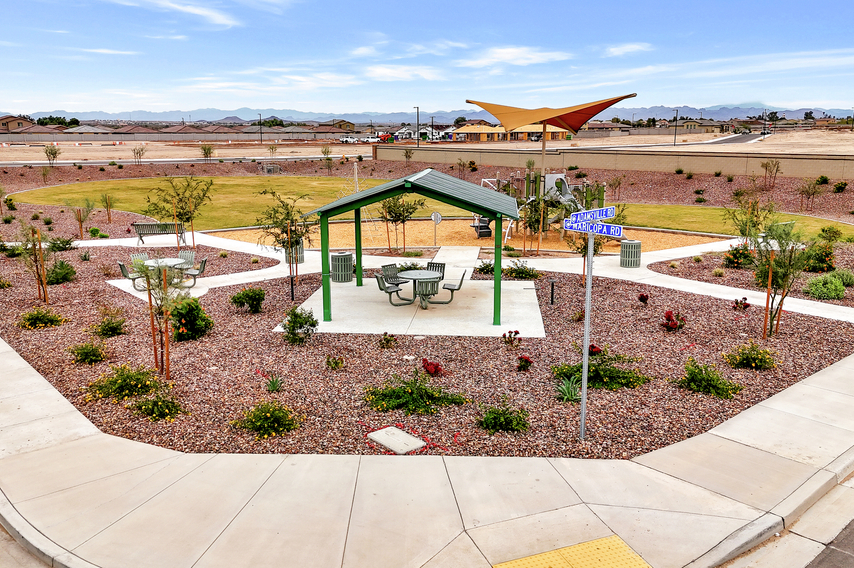 The park has quick access to the whole community.