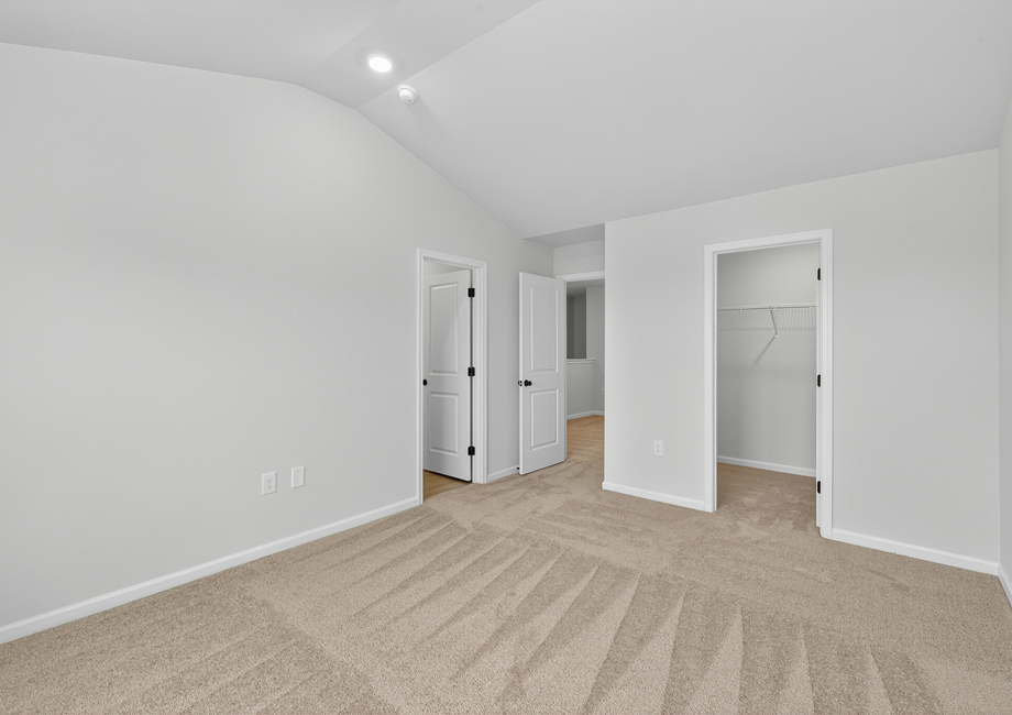 The master bathroom is connected to the bedroom. 