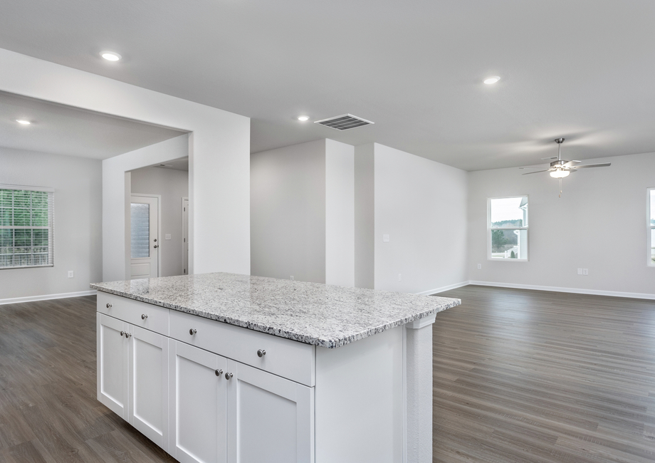 Spacious Kitchen Island