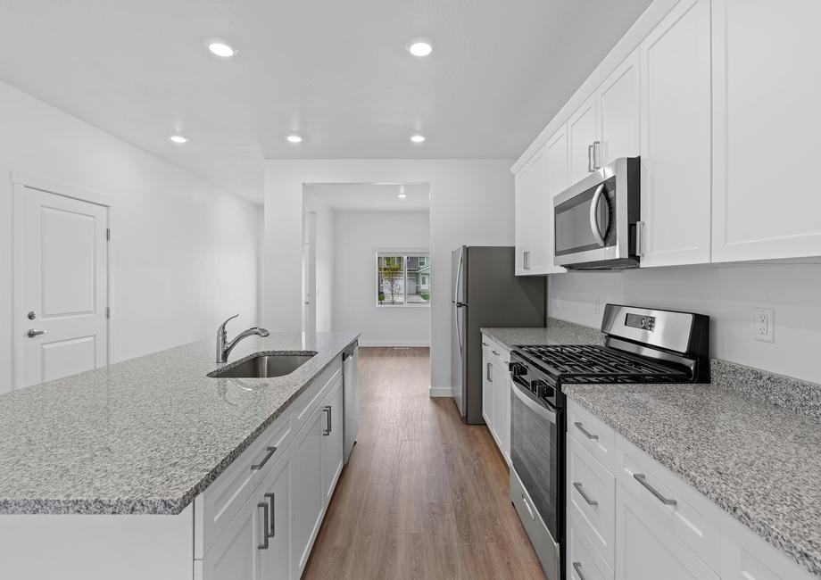 This chef-ready kitchen includes stainless-steel appliances and plenty of space to cook