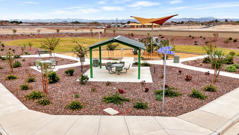 The park has quick access to the whole community.