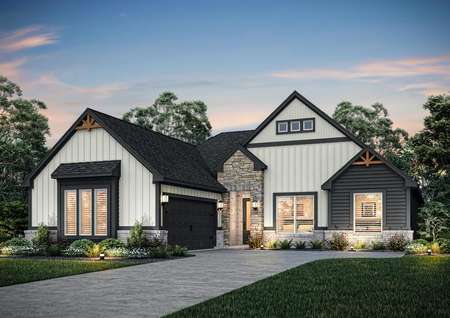 The Palmer is a beautiful one-story floor plan.