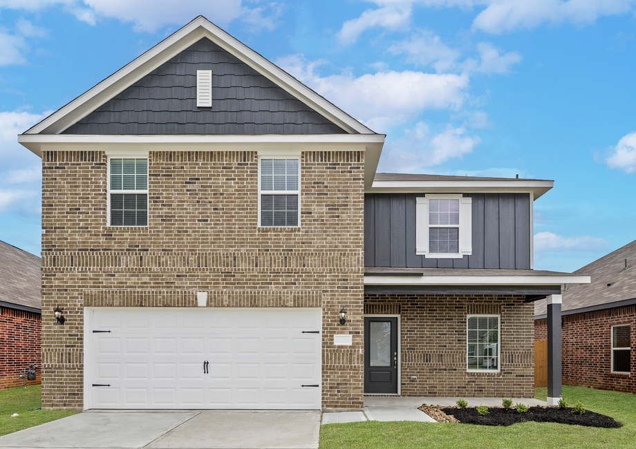 The beautiful brick exterior of the Springs plan