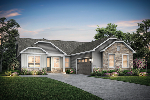 Dusk rendering of the Anderson elevation 5.