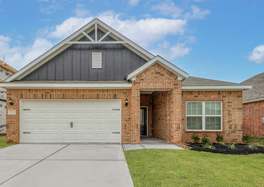 The exterior of the Bridgeland with brick