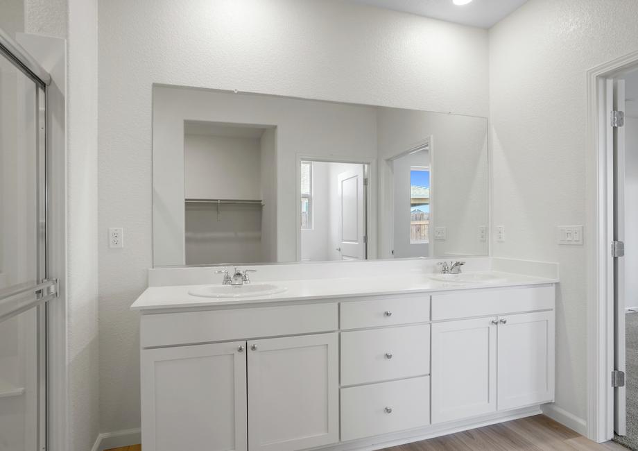 Master bathroom vanity