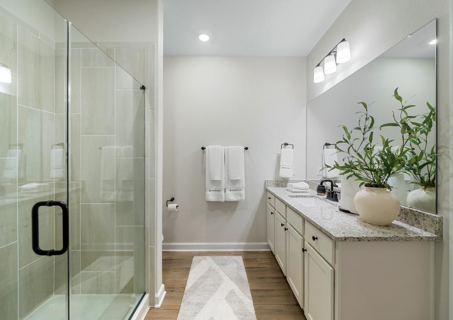 Relax in the master bath.