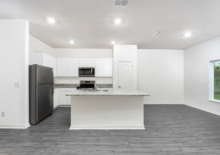 Chef-ready kitchen and the spacious dining room