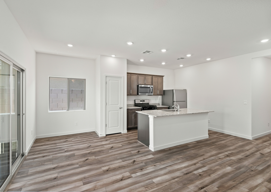 This floor plan features a separate dining space.