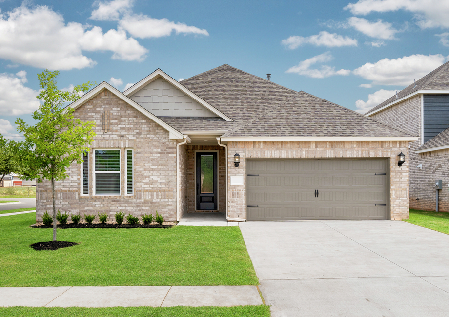 Beautiful brick exterior of the Keystone floor plan.