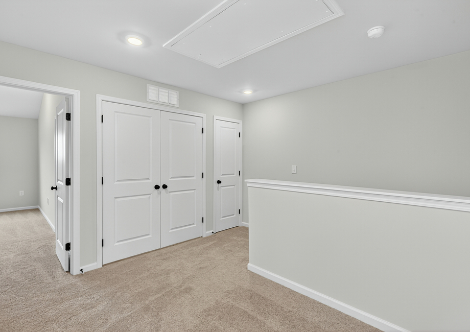 Upstairs laundry area