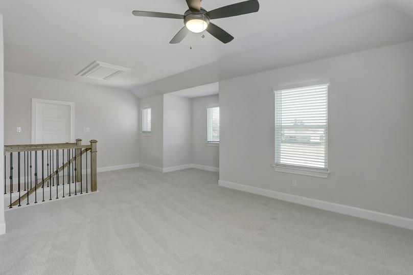 Upstairs loft that gives you extra room for activities.