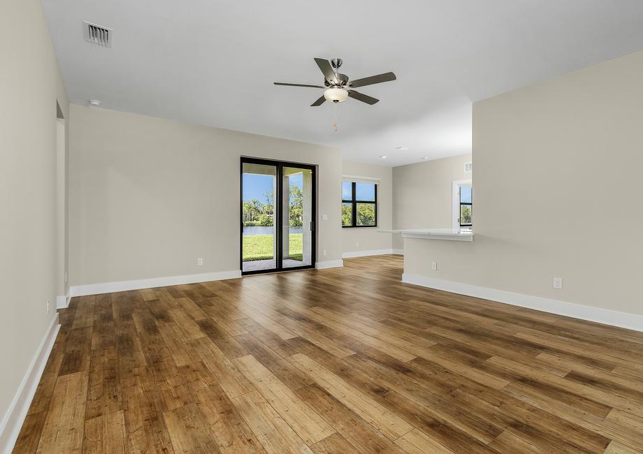 Spacious family room