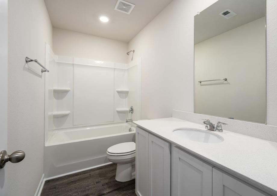 The second bathroom is the perfect space for your children to get ready for the day