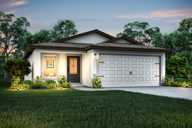 Dusk rendering of the Alafia plan