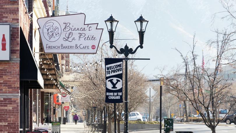 Welcome to Provo sign in downtown Provo, UT.